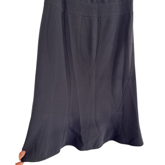 Moschino Women's Black Sleeveless Detailed Stitching Design Mini Dress Size S - Picture 4 of 8